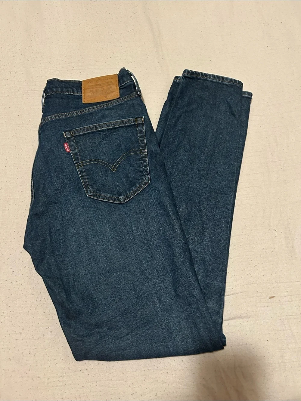 Levi's Men's Dark Blue Jeans straight leg 33x34